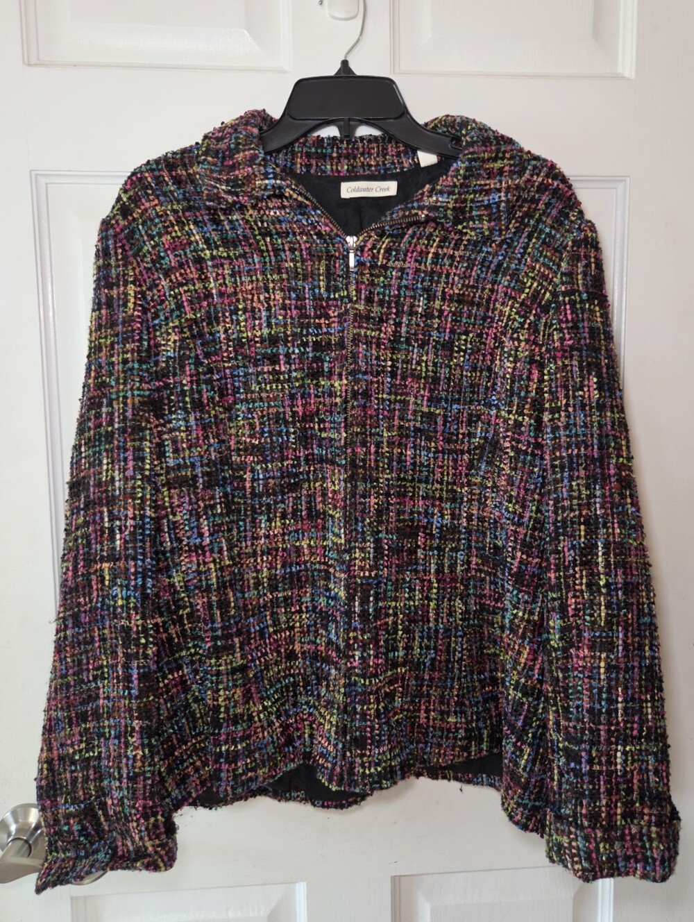 Coldwater Creek Womens Vintage Boucle Tweed Blazer Jacket in Size 20 / Large